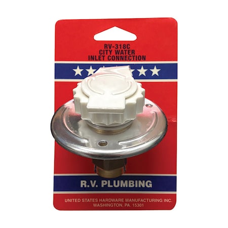 Us Hardware US Hardware City Water Inlet Connection 1 pk RV-318C
